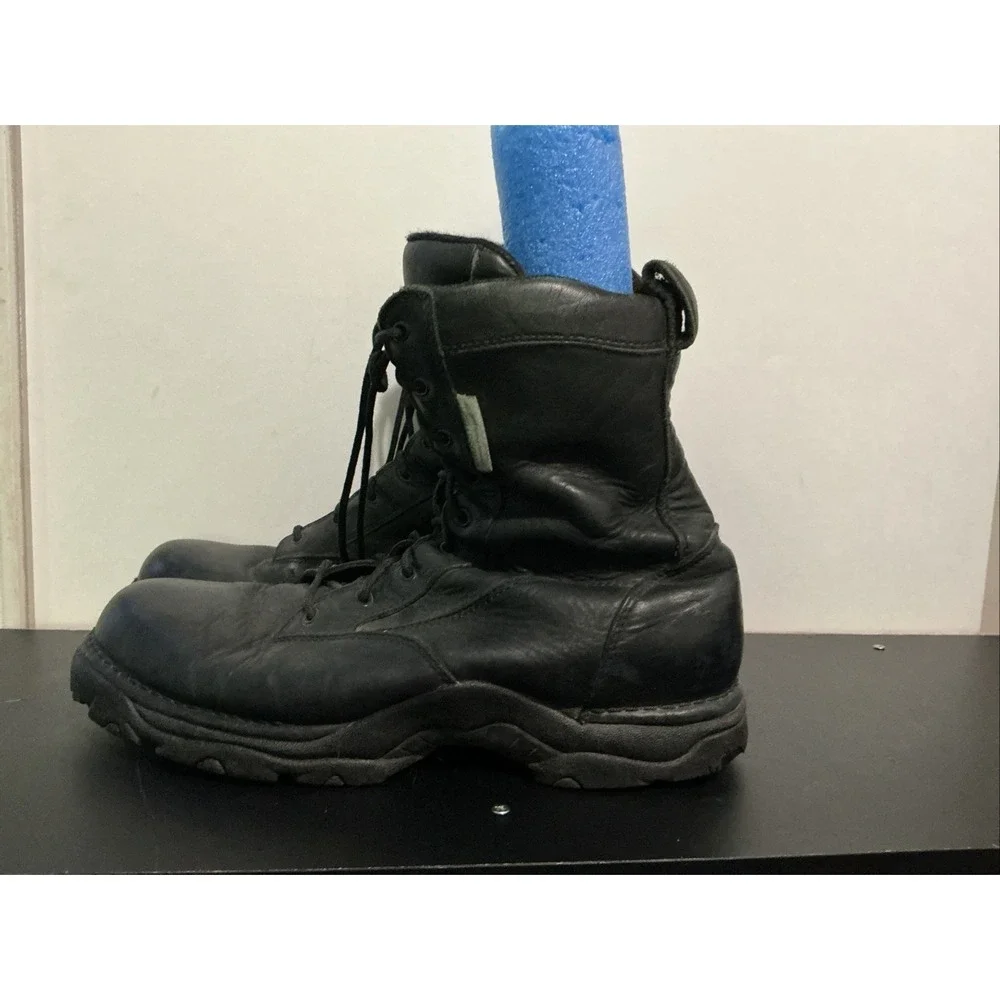 Danner 42916 Striker II Black Leather Combat Boots Crosstech Mens 13 Side Zip